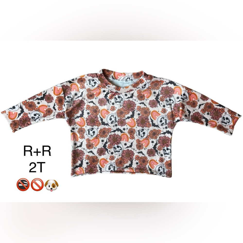 Velvet Skelly Floral Lounge Top